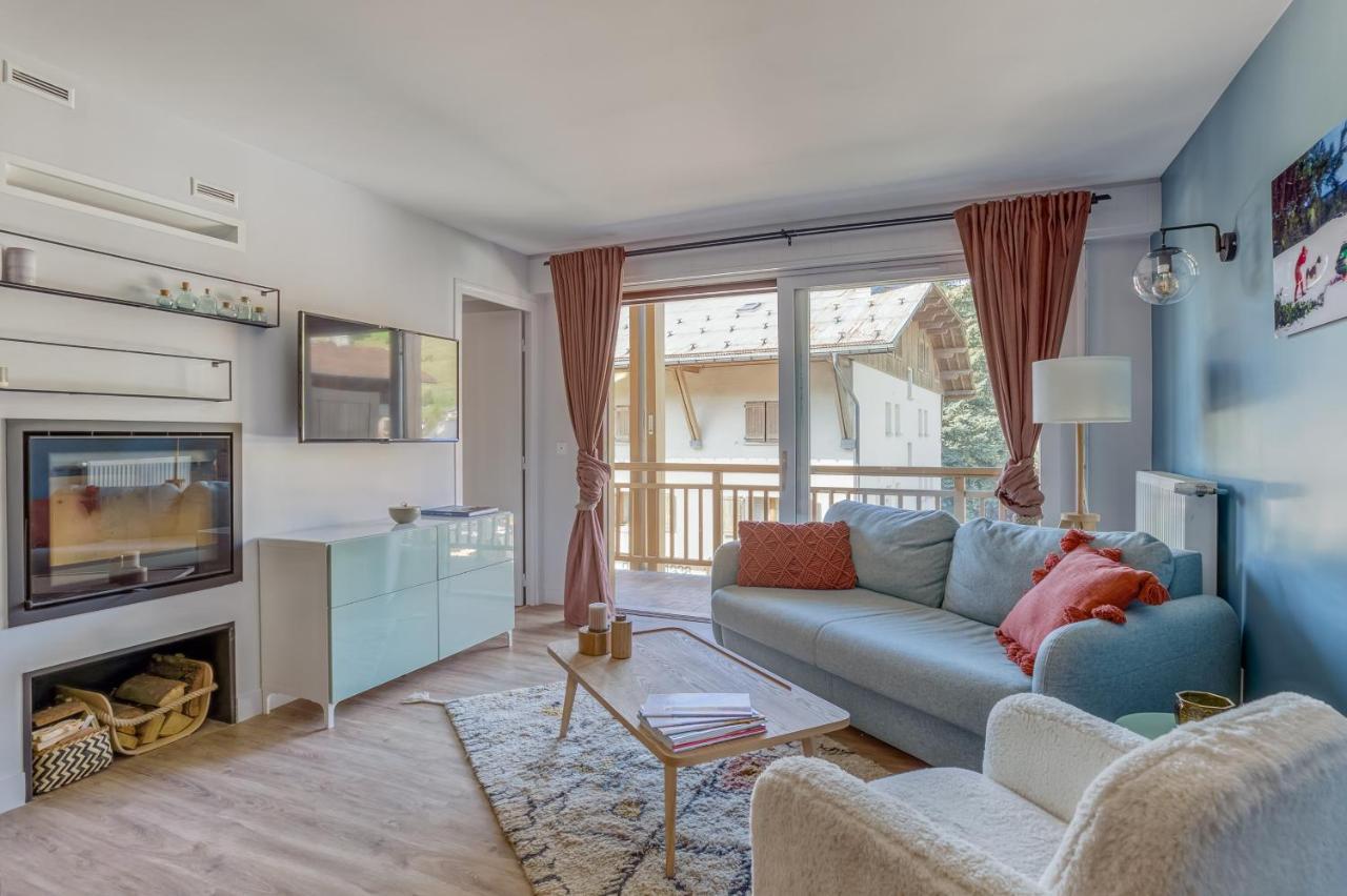Rare ! Appartement Renove Dans Le Village Pieton De Megève Екстериор снимка